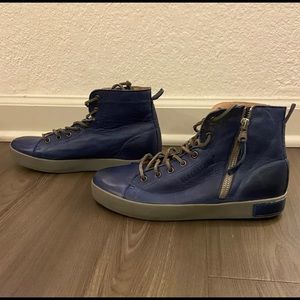 Blackstone genuine leather high top sneaker boots sz EU 37 US 7